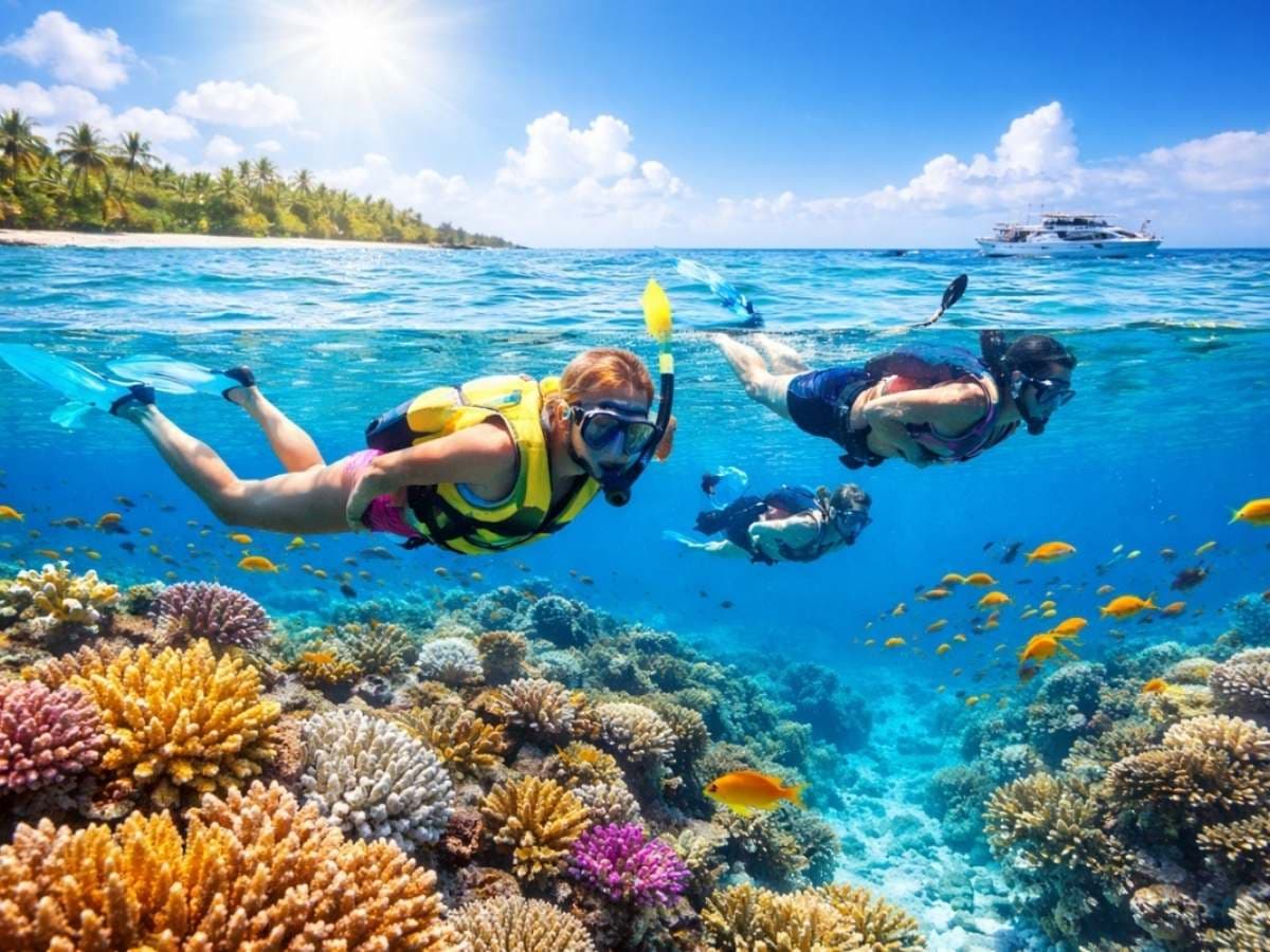Mùa khô tại Phú Quốc với biển êm, nước trong là thời điểm lý tưởng để trải nghiệm lặn san hô an toàn và dễ quan sát.