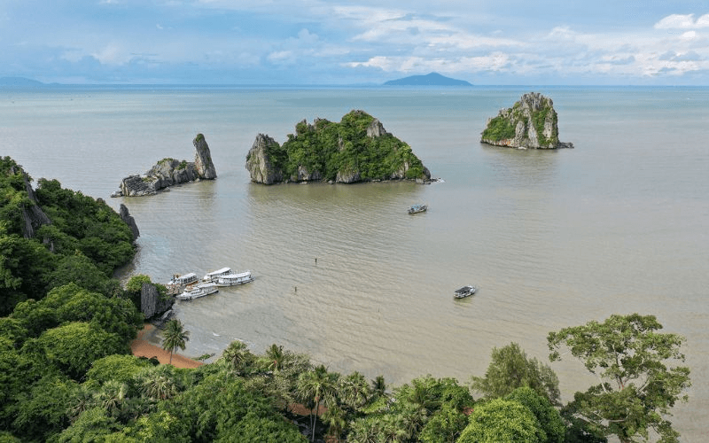 Cảnh quan thiên nhiên phong phú tại Kiên Lương