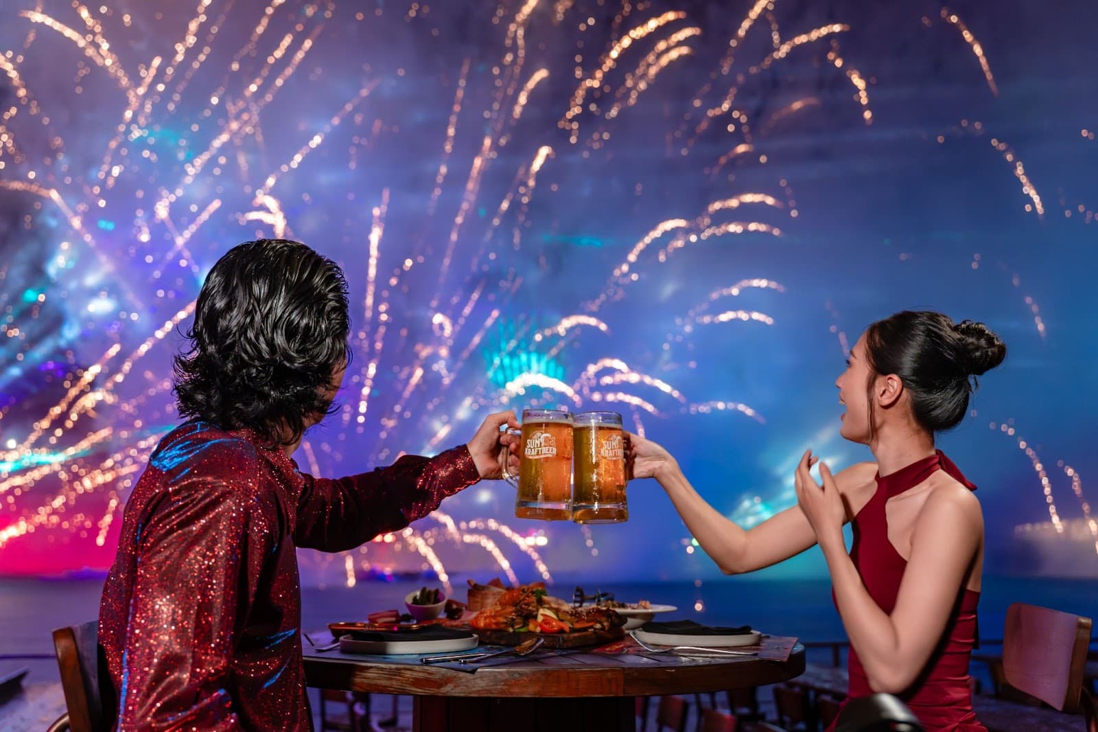 Spend time with your loved ones over fireworks as the background