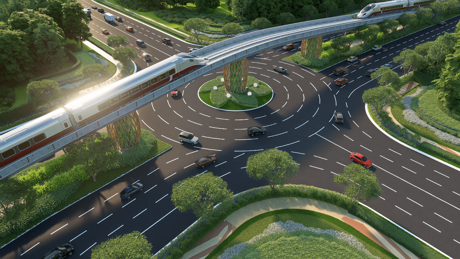 Tàu LRT tại Phú Quốc chạy ngầm, trên cao và mặt đất, kết nối từ Cảng Hàng không Quốc tế Phú Quốc đến Trung tâm Hội nghị và Triển lãm APEC.